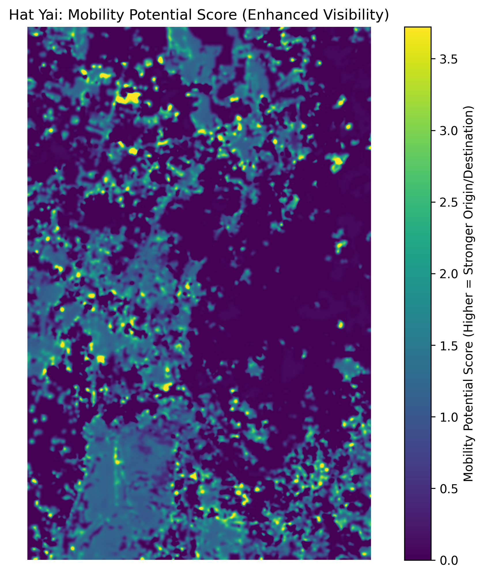 Hat Yai Mobility Potential Map