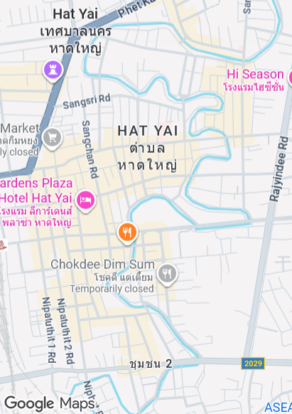 Hat Yai on Google Maps